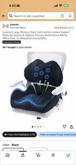 New chair seat cushion