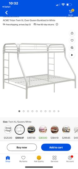 Twin Over Queen Bedframe (No Mattress)