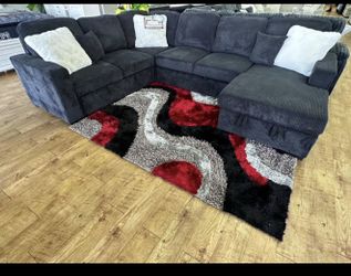 Corduroy Couch Pull Out Bed / Firm Price