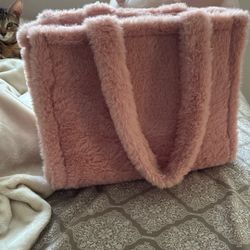 Pink Fluffy Bag