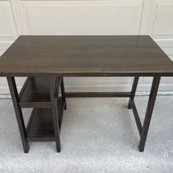 Brown Desk with Shelves