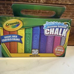 Crayons Washable Sidewalk Chalk – 36 Count