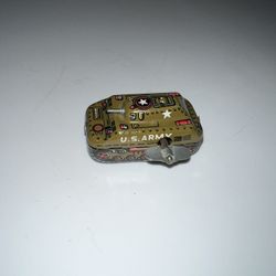 1963 Litho Combat US Army Tank Toy Wind Up Not Working 