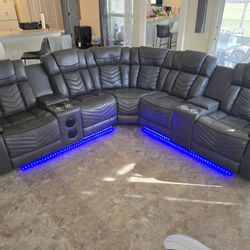 Seccional Reclinable Led 