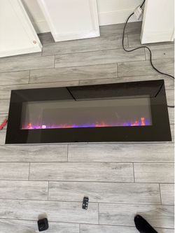 54in electric fireplace