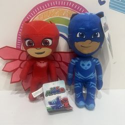 PJ MASK & OWLETTE 9 INCH NEW PLUSH WITH TAGS