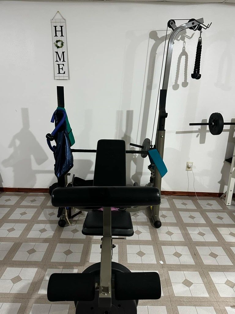 2 Bench Press Machine With Pulldow