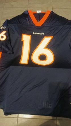 Jersey #16 Broncos.
