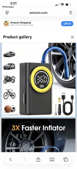 Tire Inflator Portable Compressor 