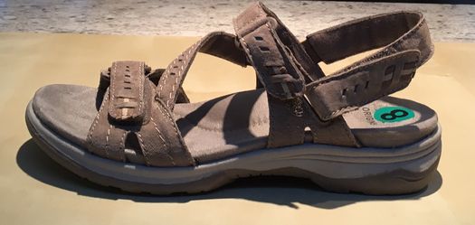 Earth Origins Womens Higgins Holland Suede Sport Sandals Sedona Brown Size 8 W