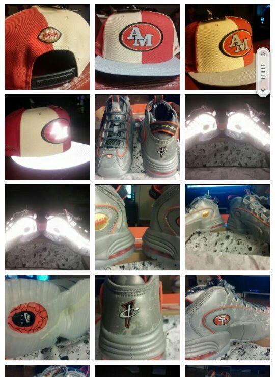 Nike Air Penny 1 Doernbecher collection w/ Matching AM Nike True Hat REFLECTIVE 3M shoes and hat shoe size 5 Y / 6.5 womens hat is Snapback