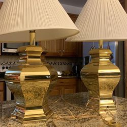 Vintage Gold Lamps