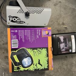 Fog Machine With Liquid And Thunder Strobe Light