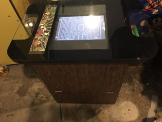 60 in 1 PACMAN , GALAGA,DONKEY KONG ARCADE GAME JUST BUILT PLAYS SLL THE CLASSICS IN A BALLY MIDWAY COCKTAIL TABLE