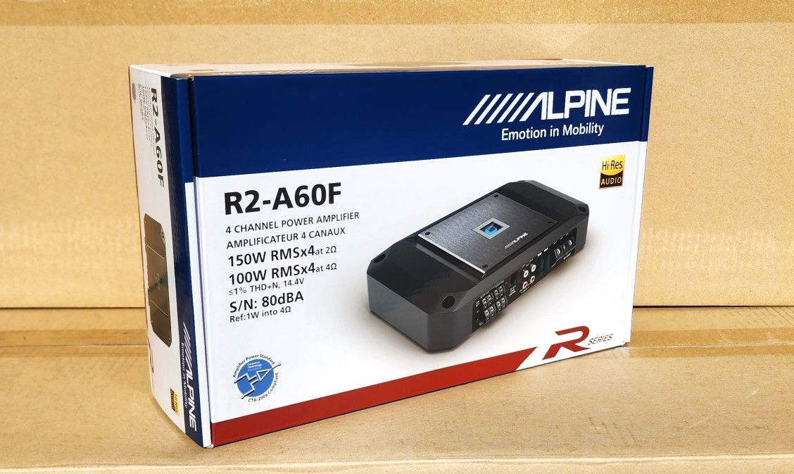 Alpine R Series Power Amplifier 4 Channel Speaker System 800 Watts R2-A60F 1200 Watts 🚨 Payment Options Available 🚨 No Credit Needed 🚨 