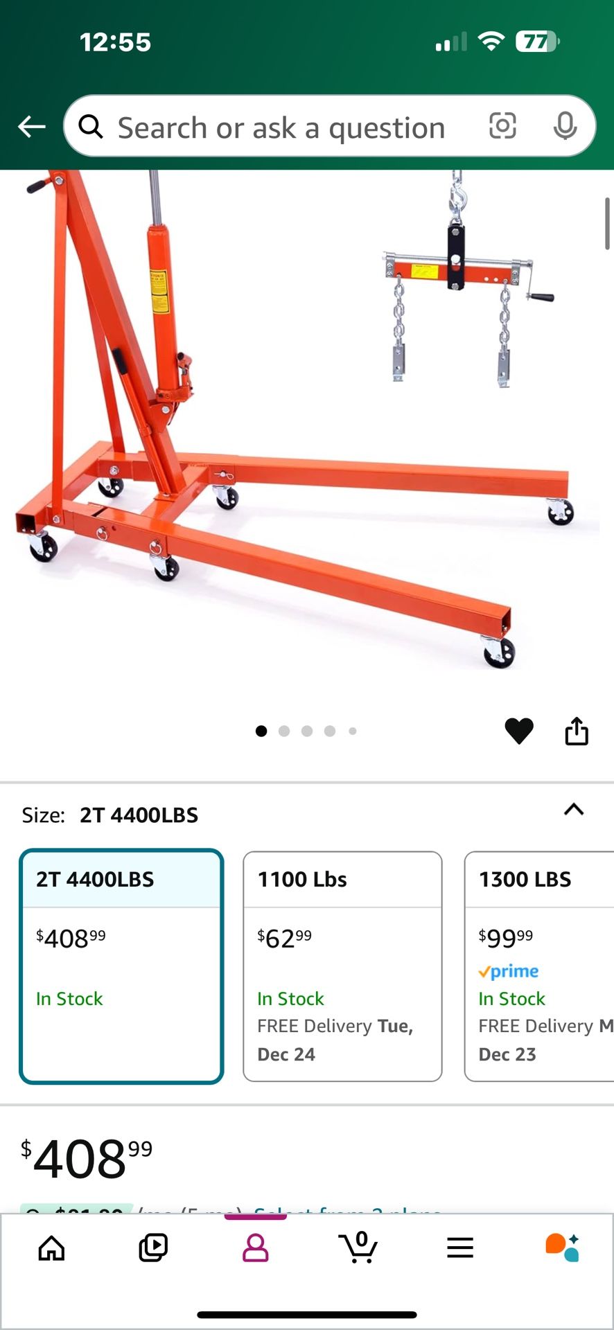 2 Ton Engine Hoist