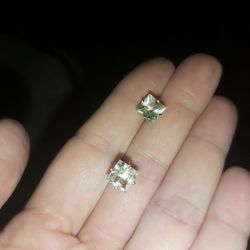 3 Pairs Solid 14k Gold Cz Earrings 200 Takes All