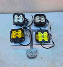 LED Light Pods Work Lights Luces Focos Niebla Neblina Chevy Gmc Ford Toyota Dodge Ram Chevrolet Jeep
