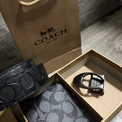 Coach wallet & belt