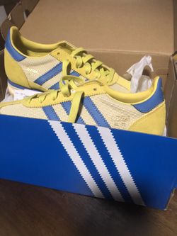 Blue And Yellow Adidas Sneakers