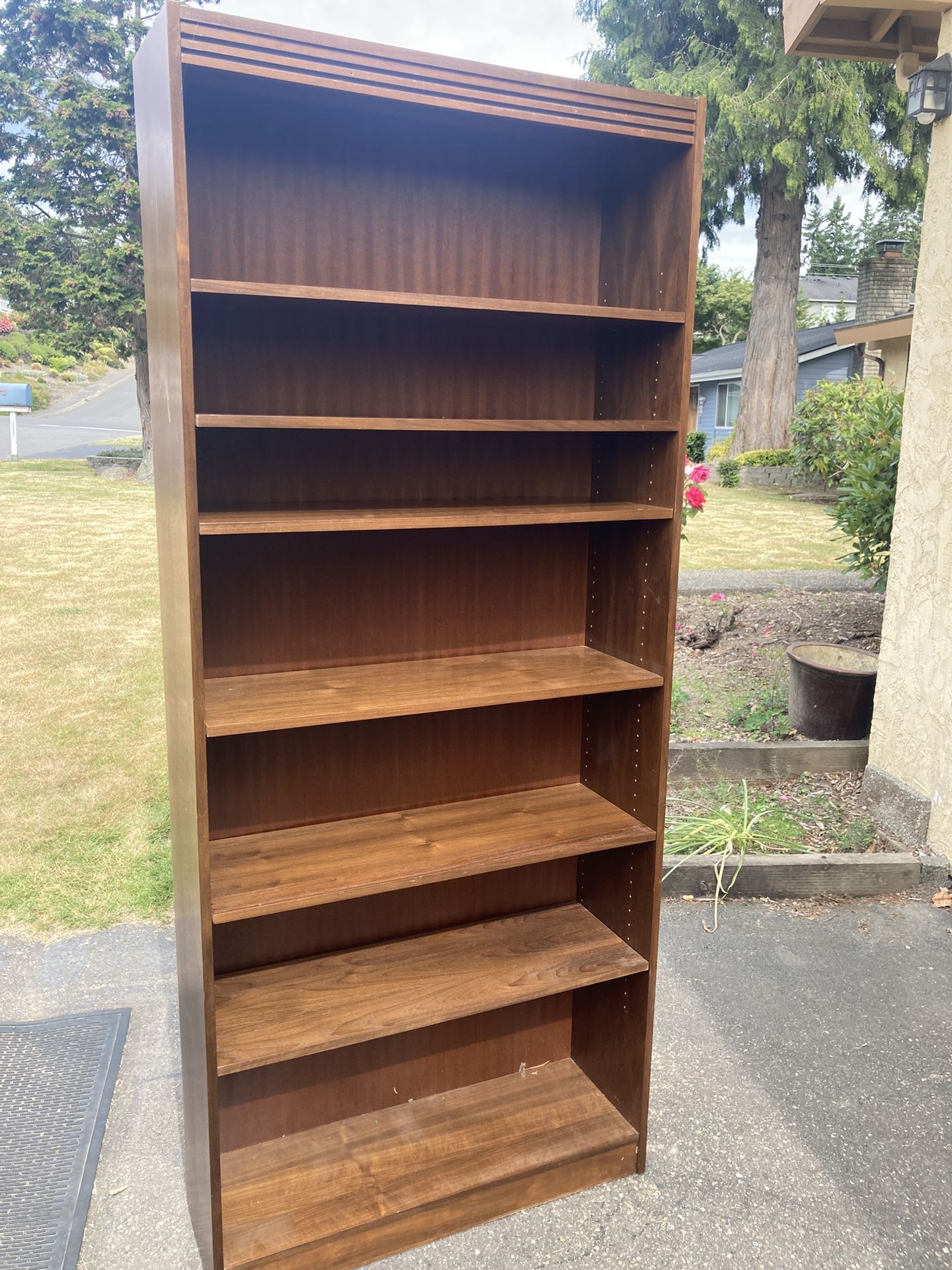 Bookcase, Cherry, Extra Big & Tall, 6 Adjustable Shelves,, Delivery