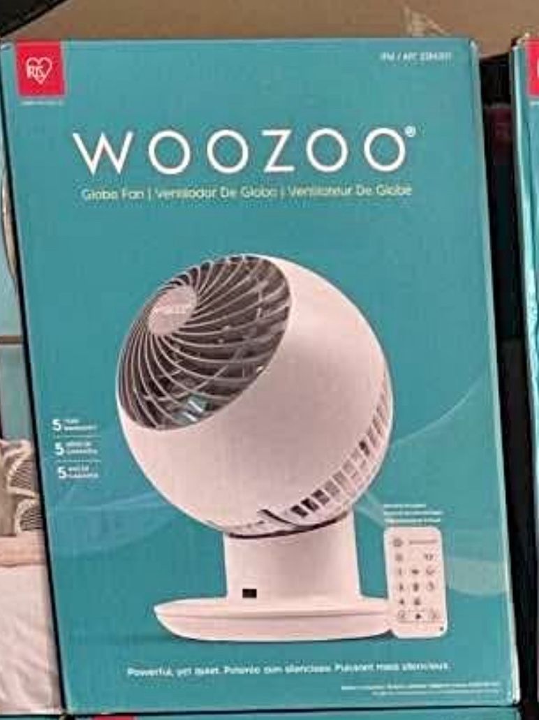 WOOZOO - Compact Globe Oscillating Fan w/ Remote - 5