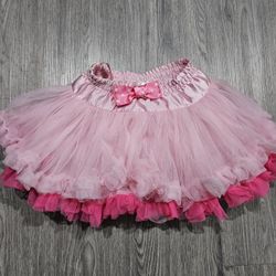 Kids Toddler Pink Layered Petticoat Tutu Skirt Costume 