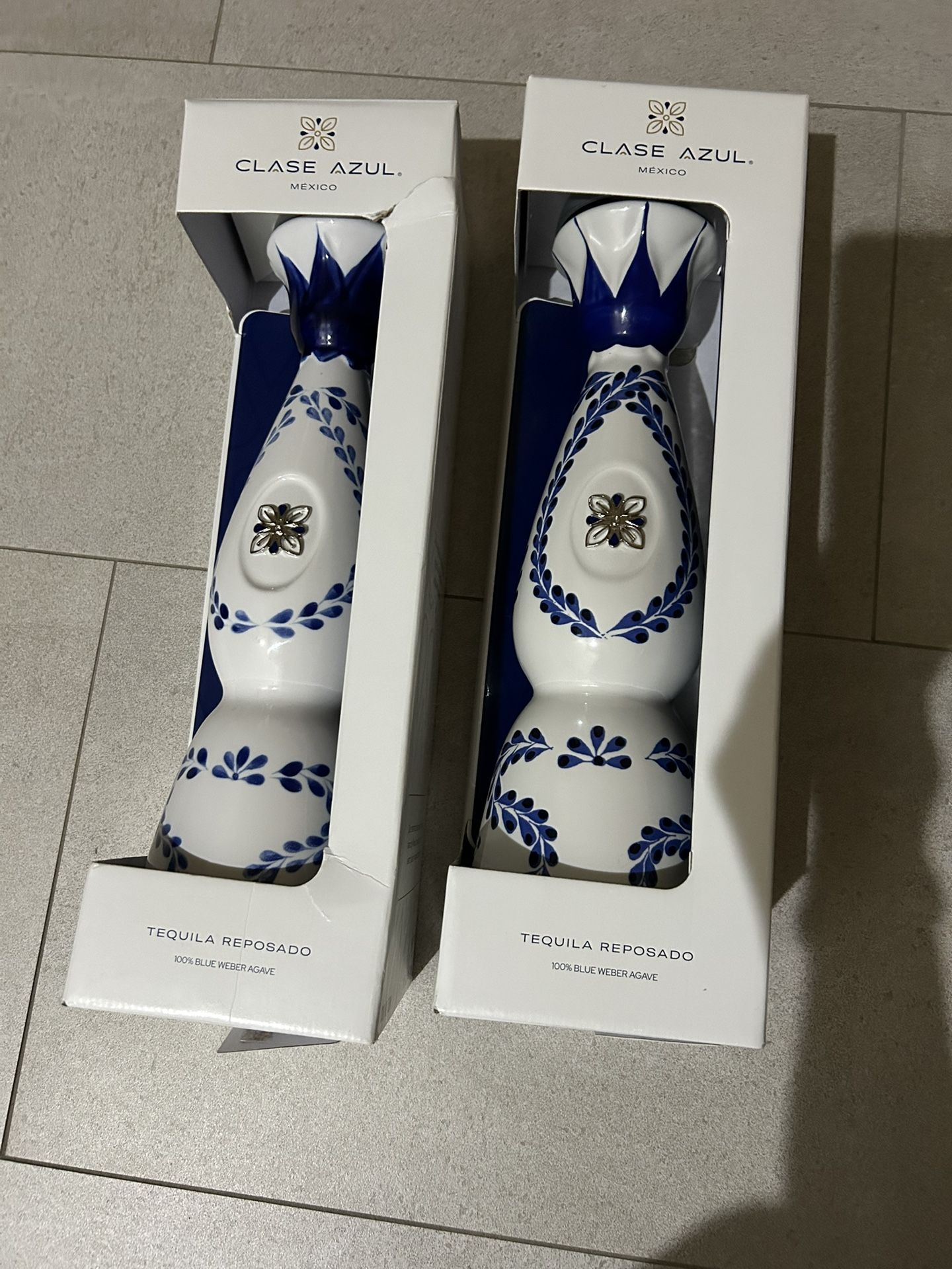 2  Empty Bottle For Tequila 