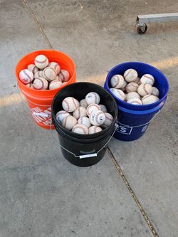 Nice Used Practice Baseballs