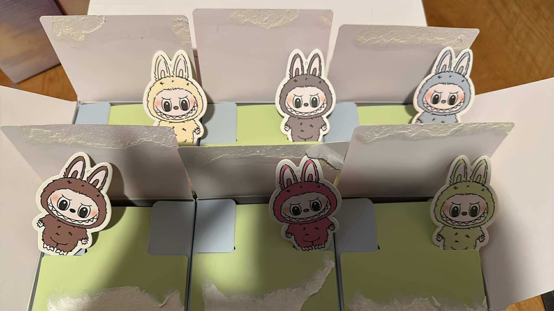 Labubu The monster tasty macaron opened box Set