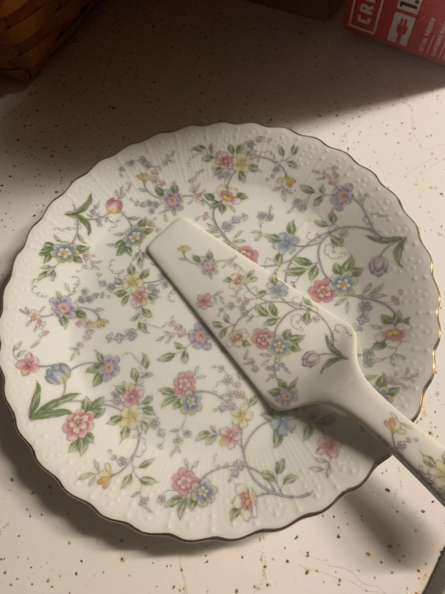 Cake Plate And Server