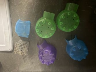 Small mammal hides, wheels, water bottles