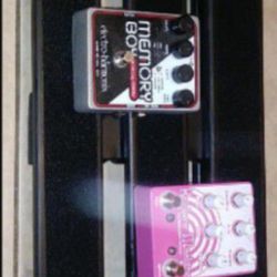 LARGE Black  Wood pedalboard for effects pedals - earthquaker JHS Boss ehx mxr strymon wampler tc electronic - Pedals not included - Demo ONLY