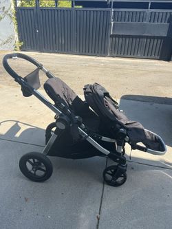 City Select double seat baby jogger stroller used