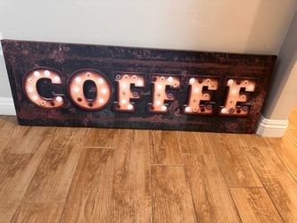 Coffee sign kitchen decor