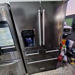 KITCHENAID BLACK STAINLESS STEEL 5 DOOR REFRIGERATOR 