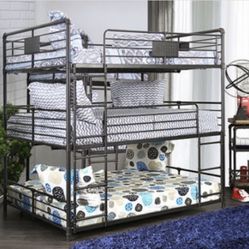 Full Triple Bunk Bed