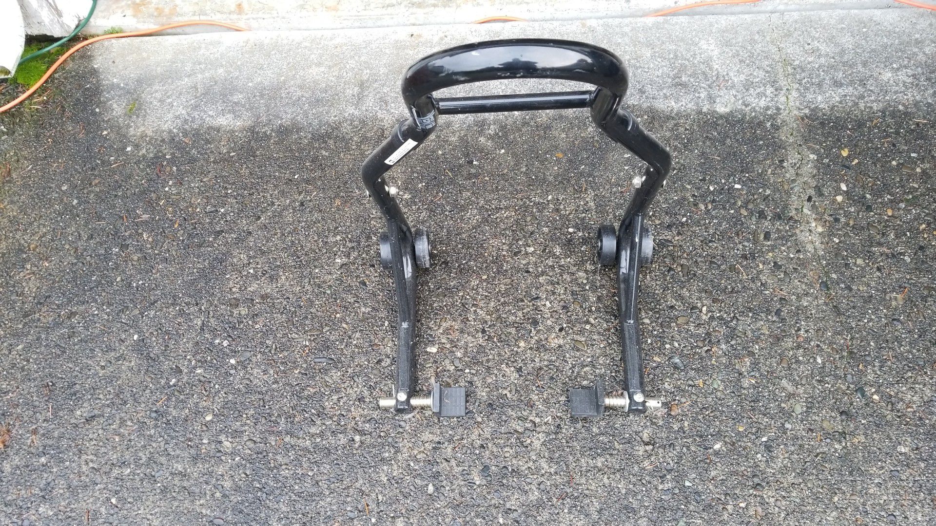 Motorcycle stand.