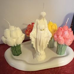 Virgin Mary Handmade Candles!