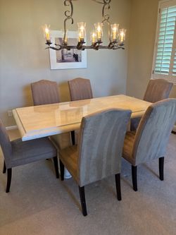 Dining room table + 6 chairs set