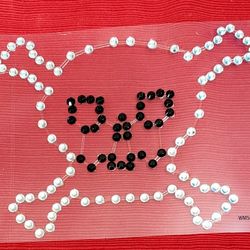 Cooper Rhinestone Pirate Sticker 5.5in X 7.5in 