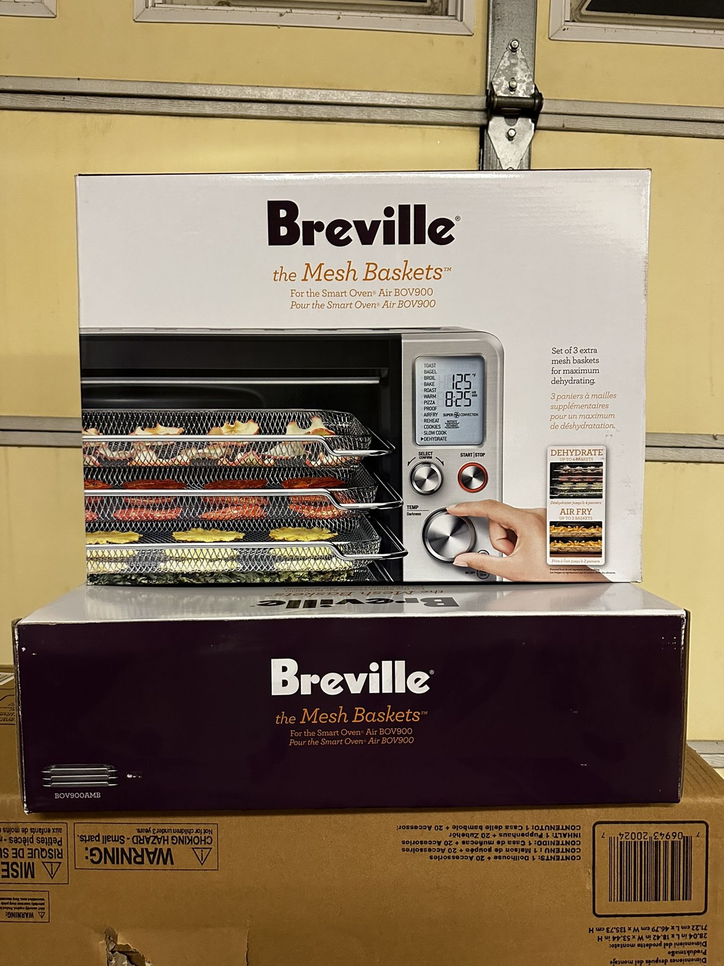 Breville Smart OvenĀ® Air Fryer Pro and Joule Oven Mesh Baskets, Set of 3