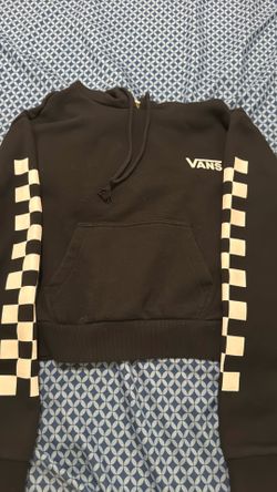 Vans Black Checkerboard Sleeve Hoodie