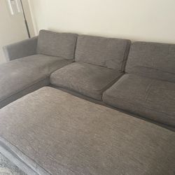Couch And Ottoman 175$ OBO *MOVING NEED GONE*