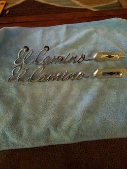 1965 Chevy ElCamino emblems, original not reproduction