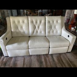 Beautiful All Leather Living Room Set
