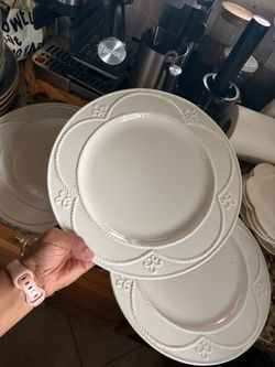 Big white princess house plates /platos grandes blancos princess house h