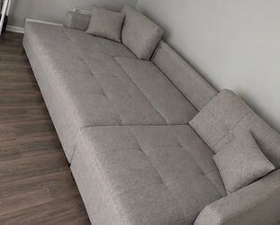 Premium 11.2 ft U-Shaped Sectional Sofa Bed with Double Storage