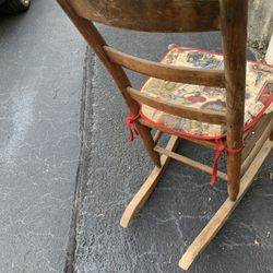 Vintage Wooden Rocking Chair 