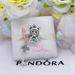 "2" Adorable Charms 925 silver for Pandora moments bracelet.